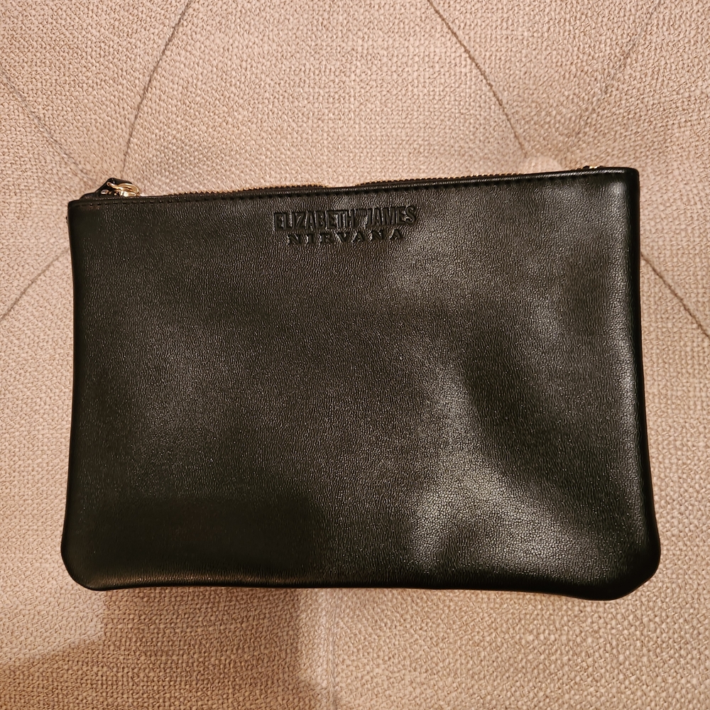 Elizabeth and James Nirvana White And Black Faux Leather Toiletry Men's Bag